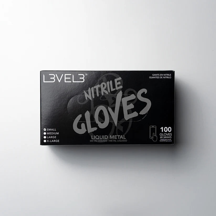 NITRILE GLOVES - LIQUID METAL - MEDIUM