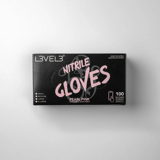 NITRILE GLOVES - PINK - LARGE