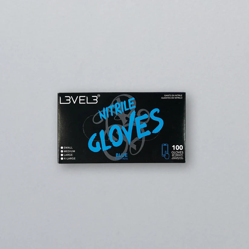 NITRILE GLOVES - BLUE - LARGE